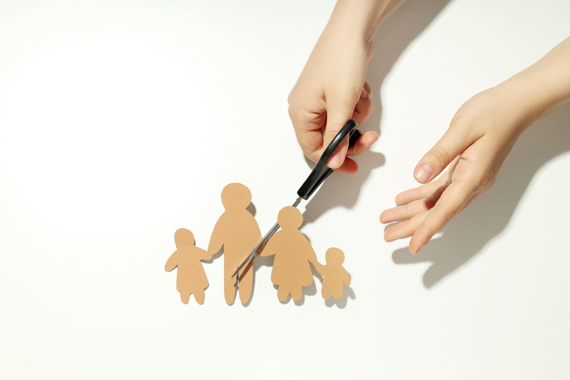Concept of family divorce, problems in family relationships