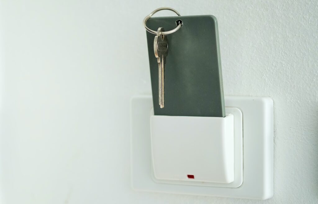 Keytag,Magnetic card in key box holder switch.